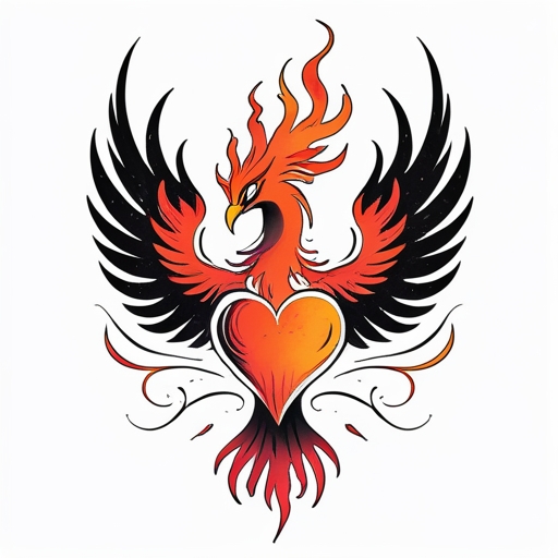Phoenix’s Heart of the Storm Tattoo idea