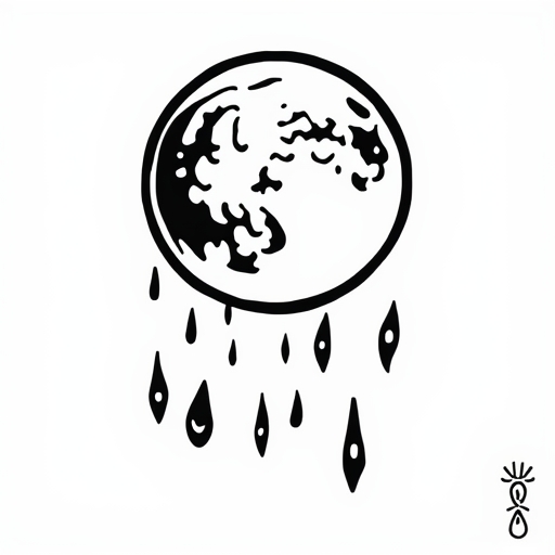 Moonlit Tears of Silence Tattoo idea
