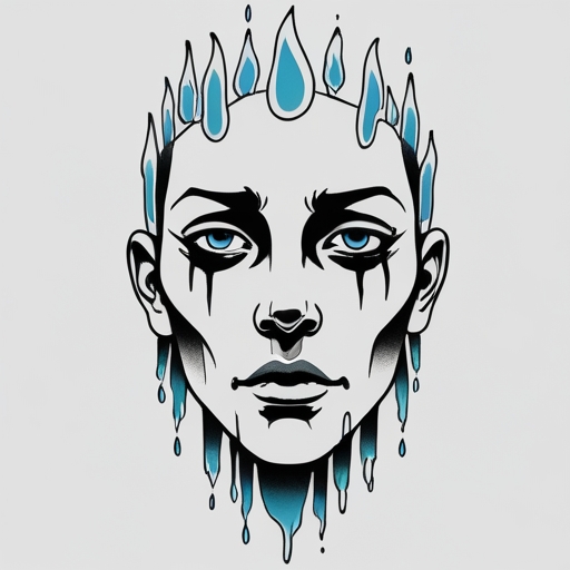 Tears of Ice Tattoo idea