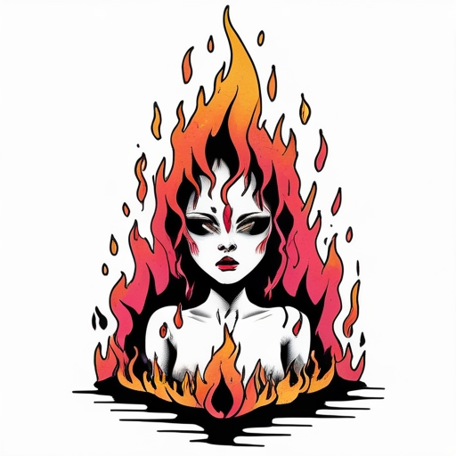 Tears of the Eternal Firestorm Tattoo idea