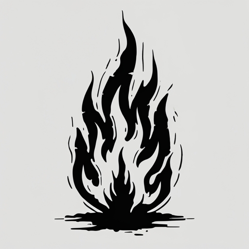 Silent Flame Tattoo idea