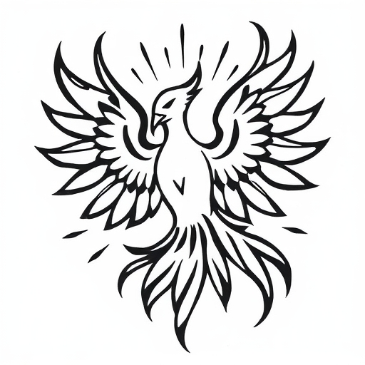 Whispers of the Phoenix’s Radiant Call Tattoo idea