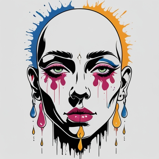 Tears of Eternal Moon Tattoo idea