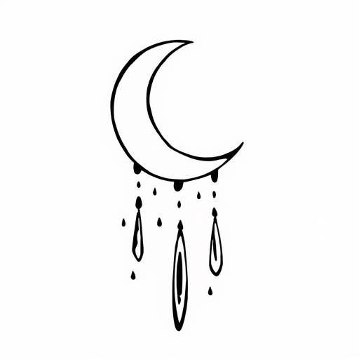 Tears of Sacred Moonlight Tattoo idea