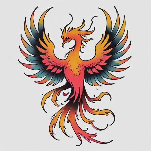 Whispers of the Eternal Phoenix Tattoo idea