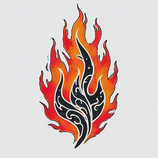 Phoenix’s Flame of Eternal Love Tattoo idea