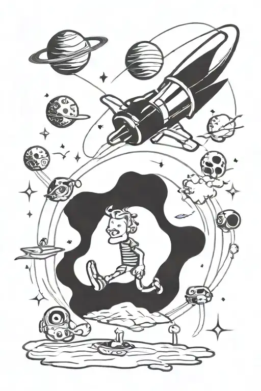 A Poster Advertising A Vacation To Another Planet