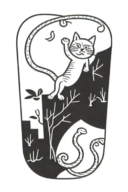 A Cat That Is Stretching Upwards Lifting