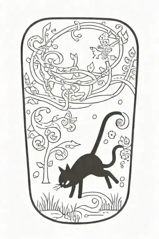 A Cat That Is Stretching Upwards Lifting