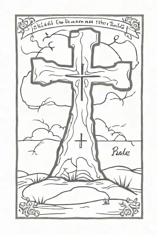 Cross Bible Verse Written