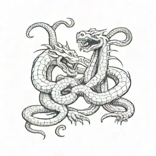 Demon Snake Fighting
