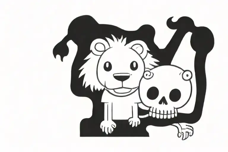 Lion And Skull Made