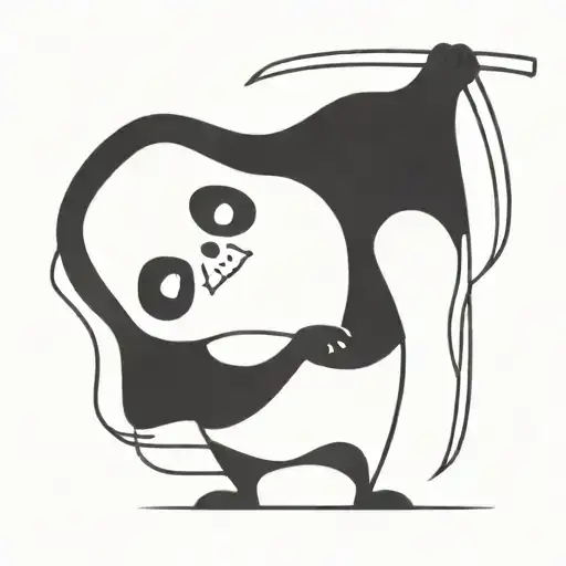 Grim Reaper With Panda Face