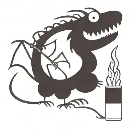 Dragon With Matches Loose On The Town