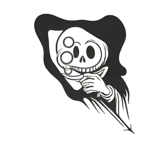 Grim Reaper Blowing Bubbles