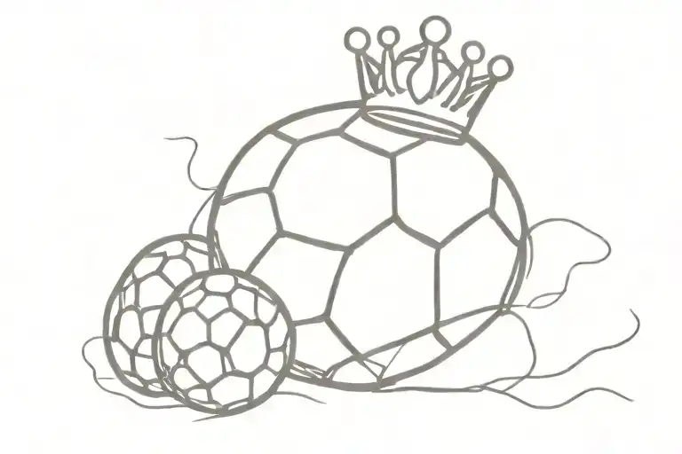 Soccer Ball With Crown