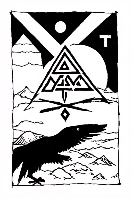 Raven Vegvisir Valknut