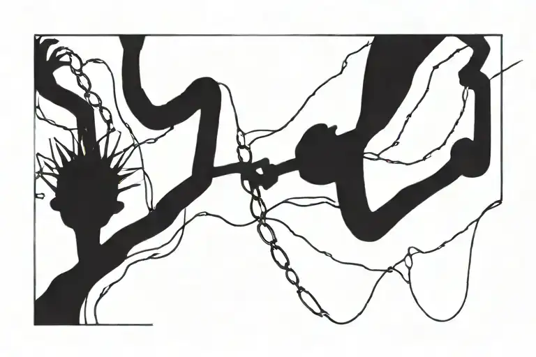 Broken Chains Breaking And Bursting