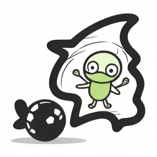 Small Avocado Kicking A Soccer Ball