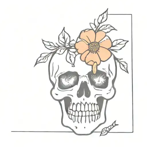 Flower In Skull Inside