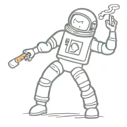 Space Man With A Cigarette