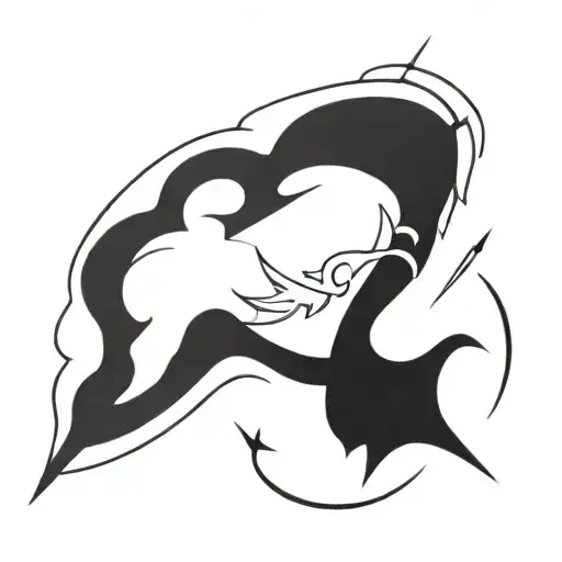 A Script Writing Quill Pen With Thunder And Lightning Accents