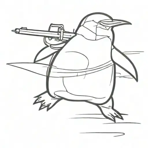 Penguin With Weapon