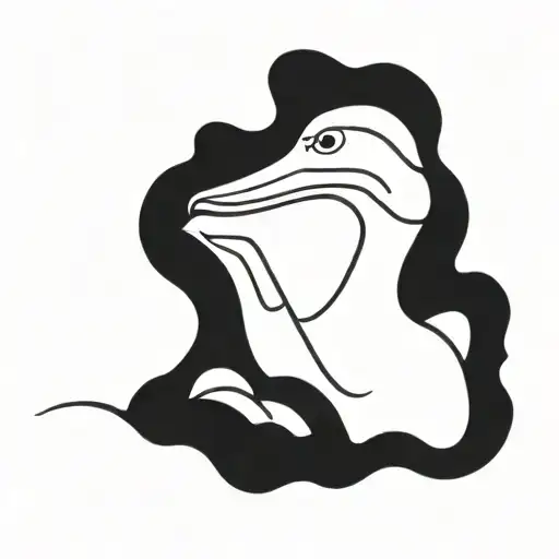 Duck Swimming Gracefully Paddling Like Crazy