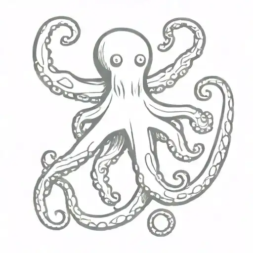 Sketch For Linework Octopus