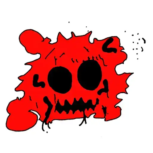 Black With Red Accents Outline And Random Theme