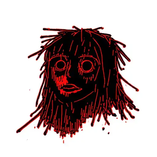 Black With Red Accents Outline