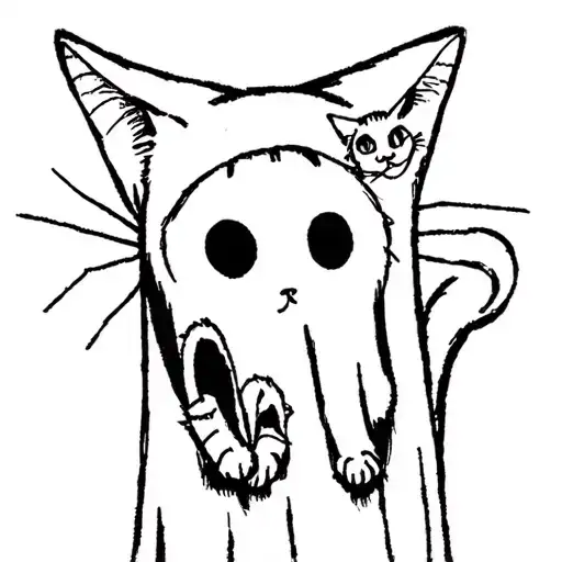 Ghost With Cat