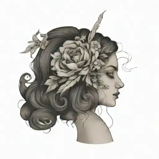 Greek Mythology Modern Patchwork Sleeve Tattoo Design Aesthetic