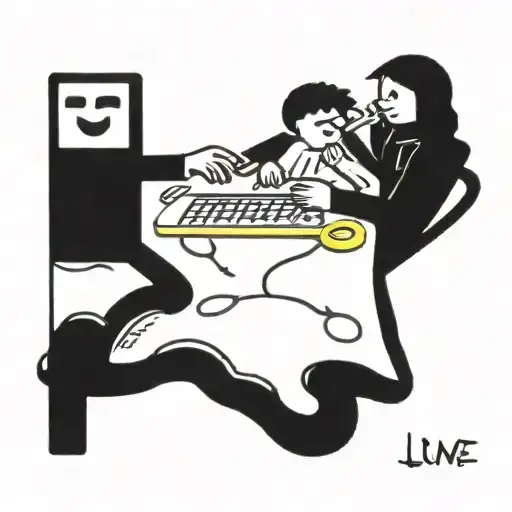 Father Tribute Playing Computer Games Together Representing Love