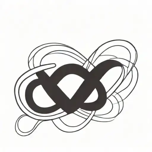 A Infinity Symbol Logo Intertwined Within