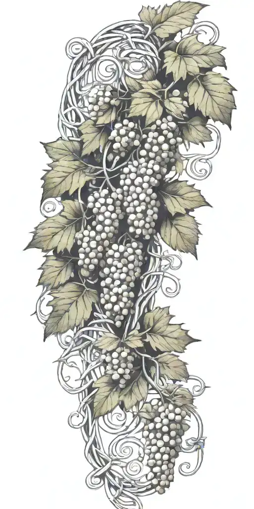 Grape Vine Wrapping With Knot Work