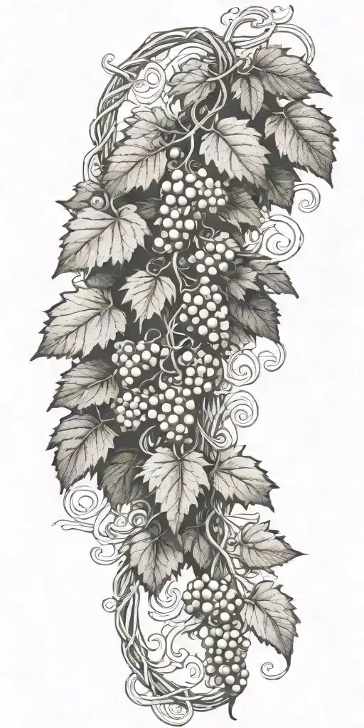 Grape Vine Wrapping With Knot Work