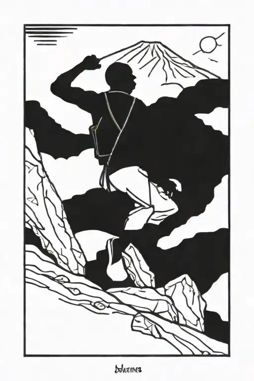 A Detailed Portrait Of A Mountain Climber Conquering Mount Kilimanjaro