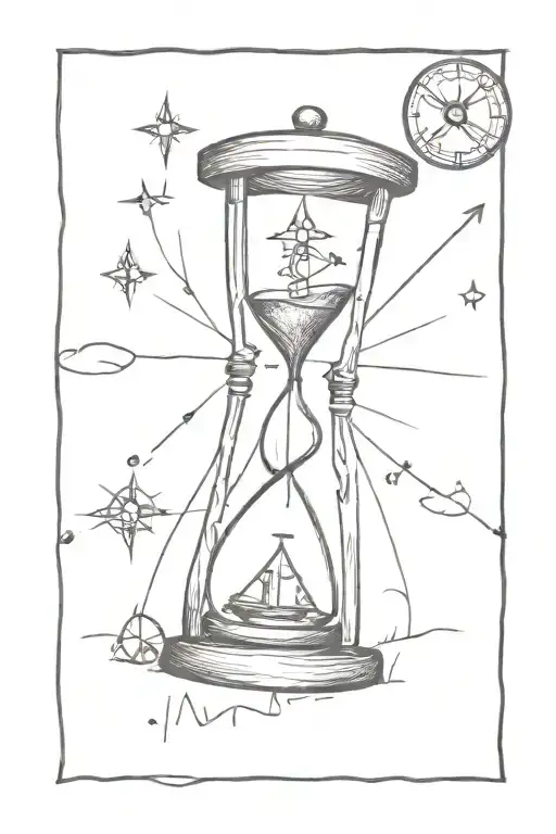 Hourglass And Compass