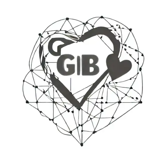 A Geometric Heart Design Incorporating The Letters Gb In A Subtle And Creative Way