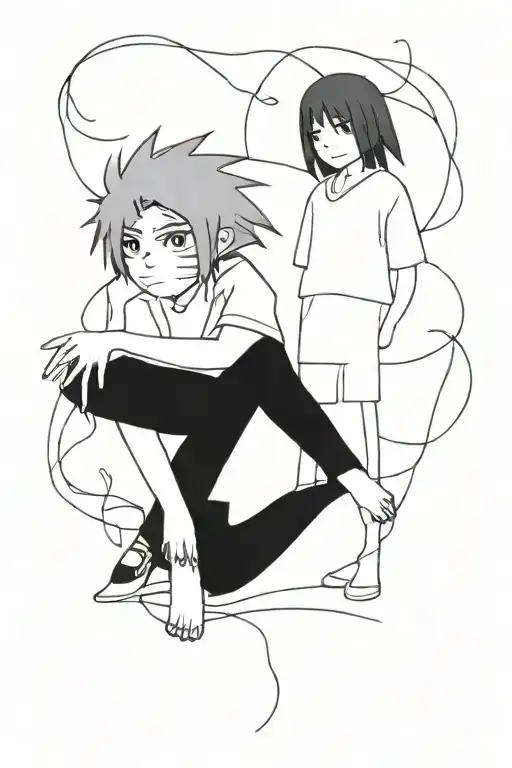 Sasuke And Itachi From The Anime Naruto