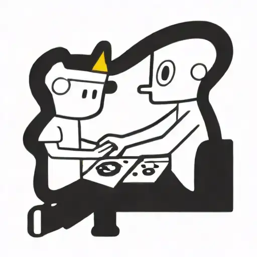 Dj Playing And A King's Crown