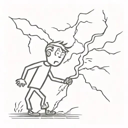 Guy Being Struck By Lightning