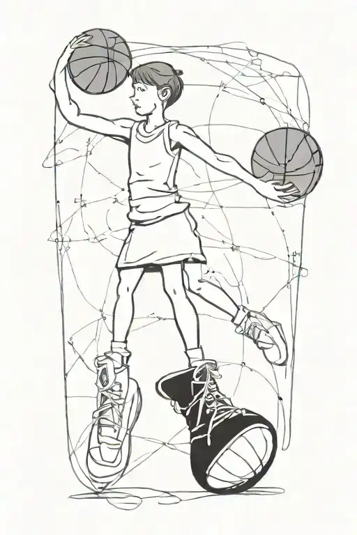 Basketball And Ballet Shoes