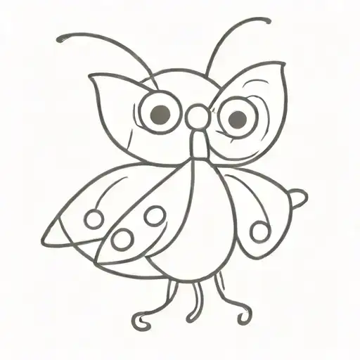 Semicolon Butterfly With Eyes
