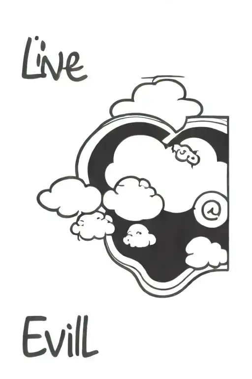 Clouds Surrounding A Quote Live No Evil And A Name Tremyne