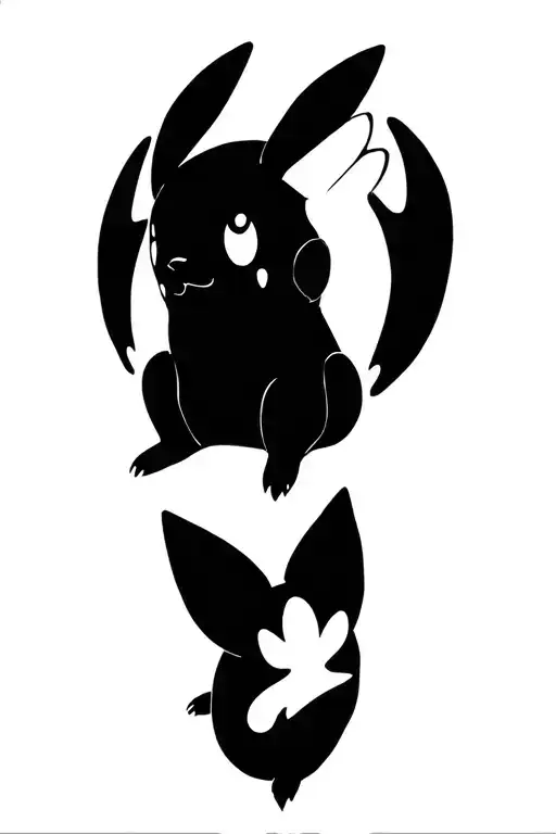 Psychedelic Pikachu Surrounded