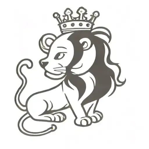 Lion Wearing A Crown
