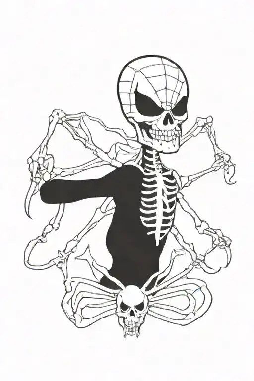 Spidey Skull Ribs Showing