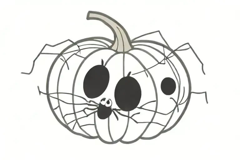 Pumpkin And Spider